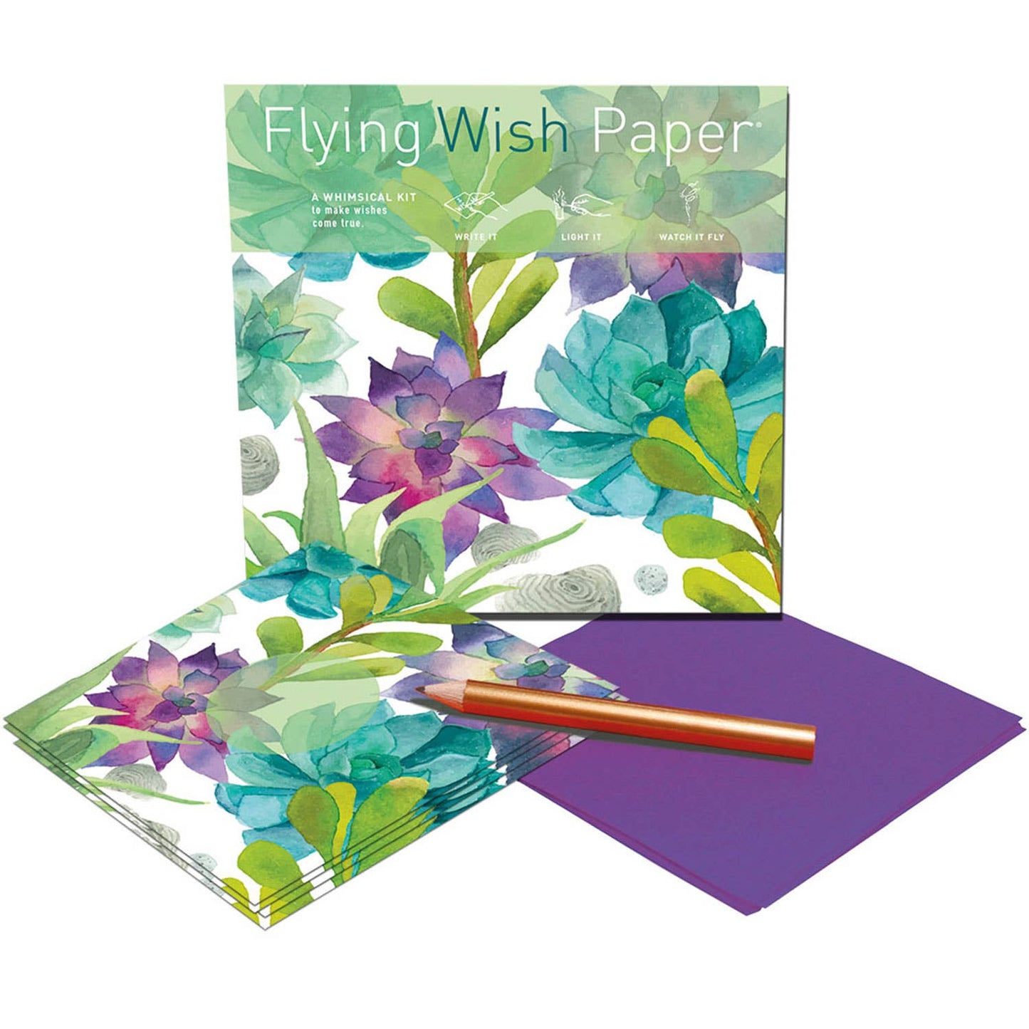 CACTUS GARDEN / Mini Kit / 15 Wish Papers + Accessories