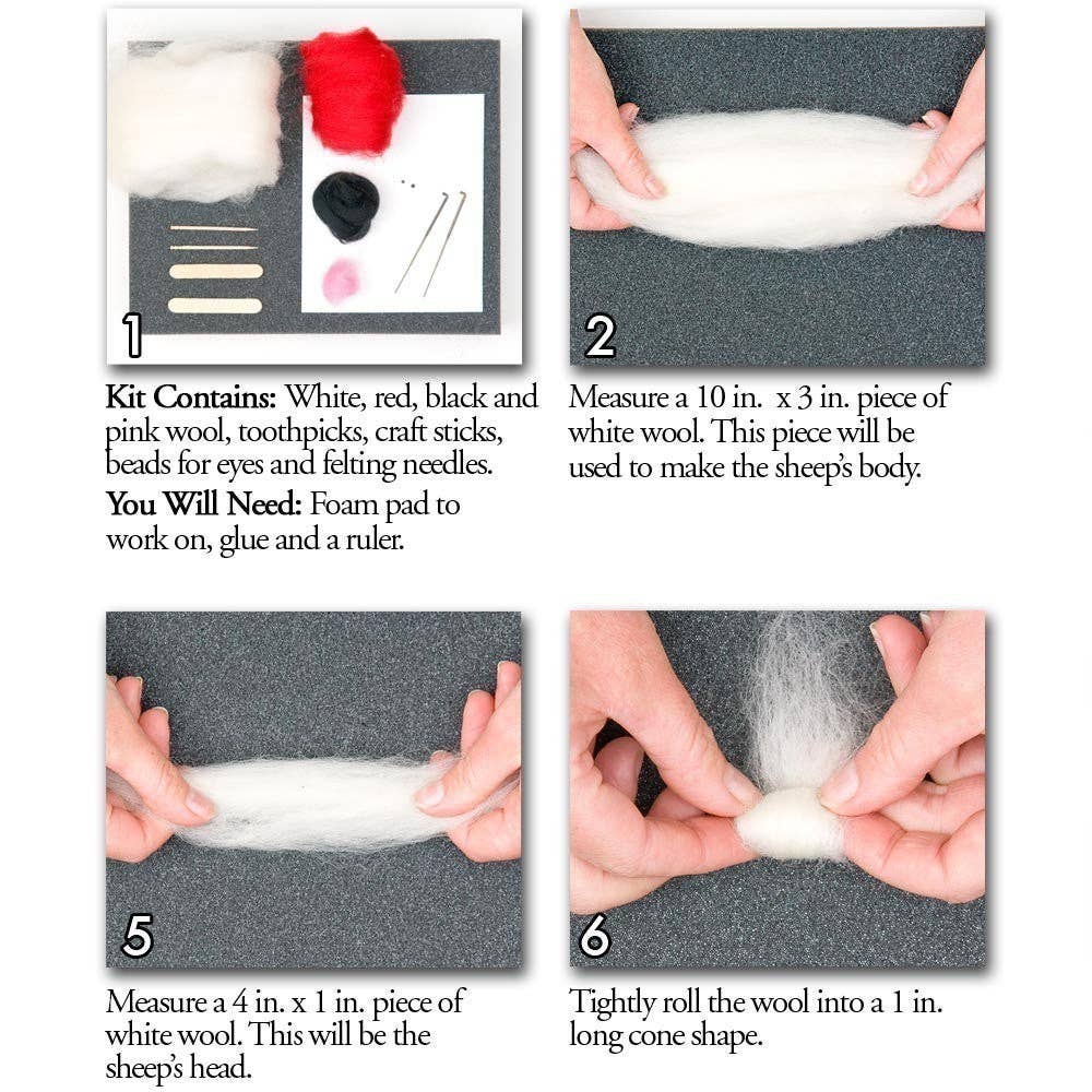 Ski Sheep Felting Kit