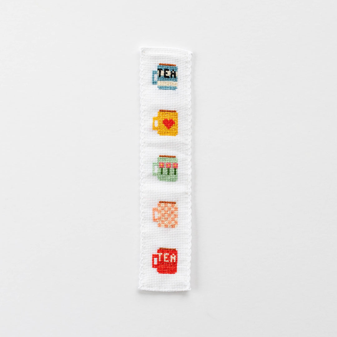 Tea/Mugs Cross Stitch Bookmark Kit