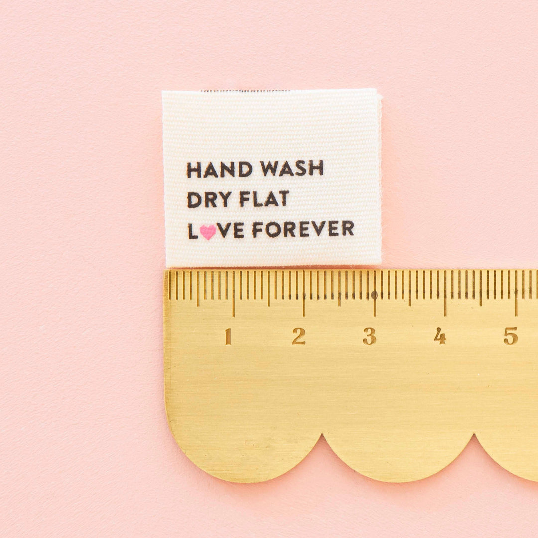 Hand Wash, Dry Flat Organic Cotton – Sew-In Labels