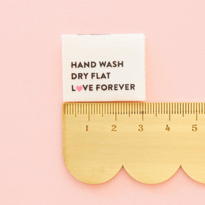 Hand Wash, Dry Flat Organic Cotton – Sew-In Labels