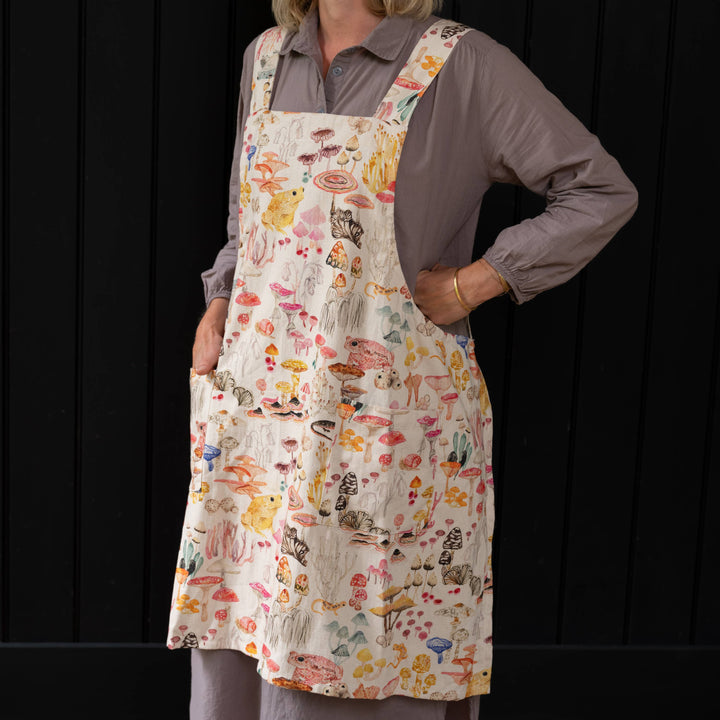 Mushroom Magic smock apron