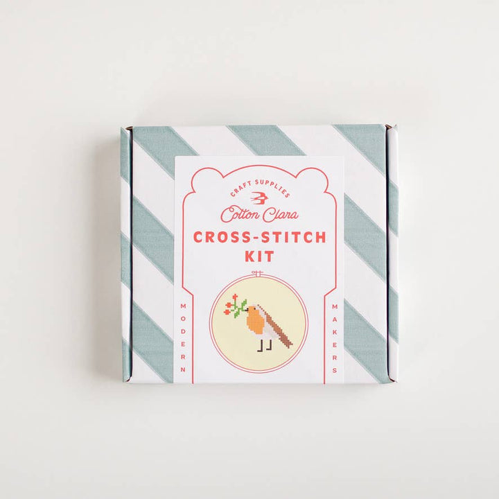 Robin &amp; Berry Beginner Counted Cross Stitch Kit