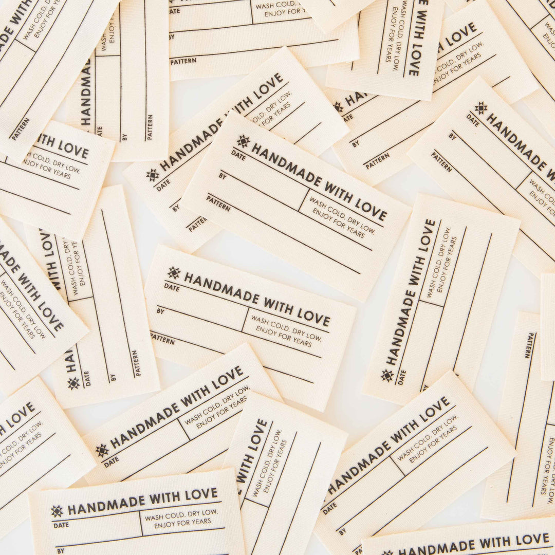 Large Organic Cotton Write-In Quilt Labels