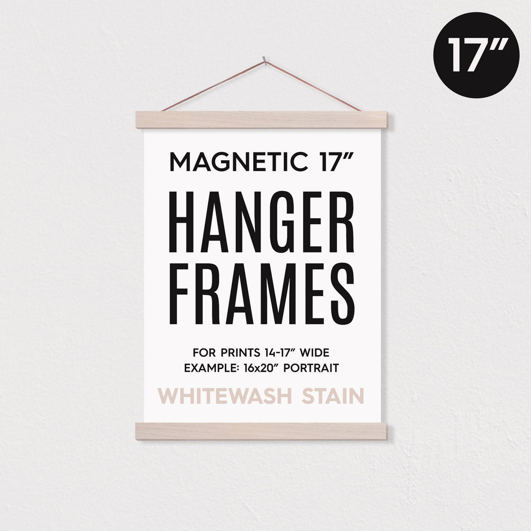 17" Oak Magnetic Hanger Frame