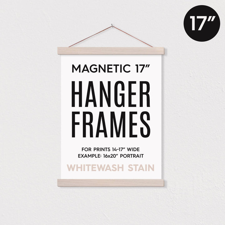 17" Oak Magnetic Hanger Frame
