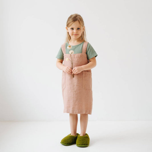 Kids Linen Pinafore Apron in Various Colors
