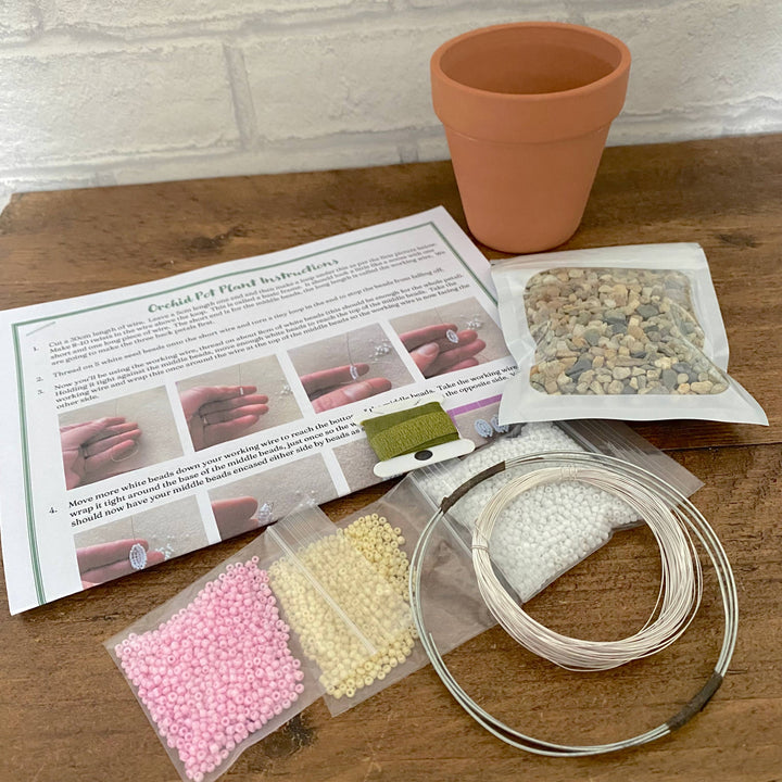 Orchid Plant Beading Craft Kit