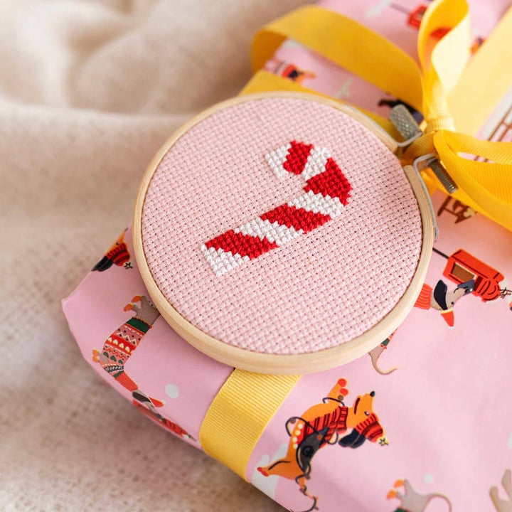 Candy Cane Cross Stitch Kit