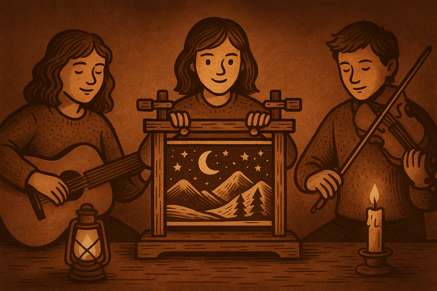 {1/30} Crankie Box Theater Night: Winter Tales in Scroll & Song