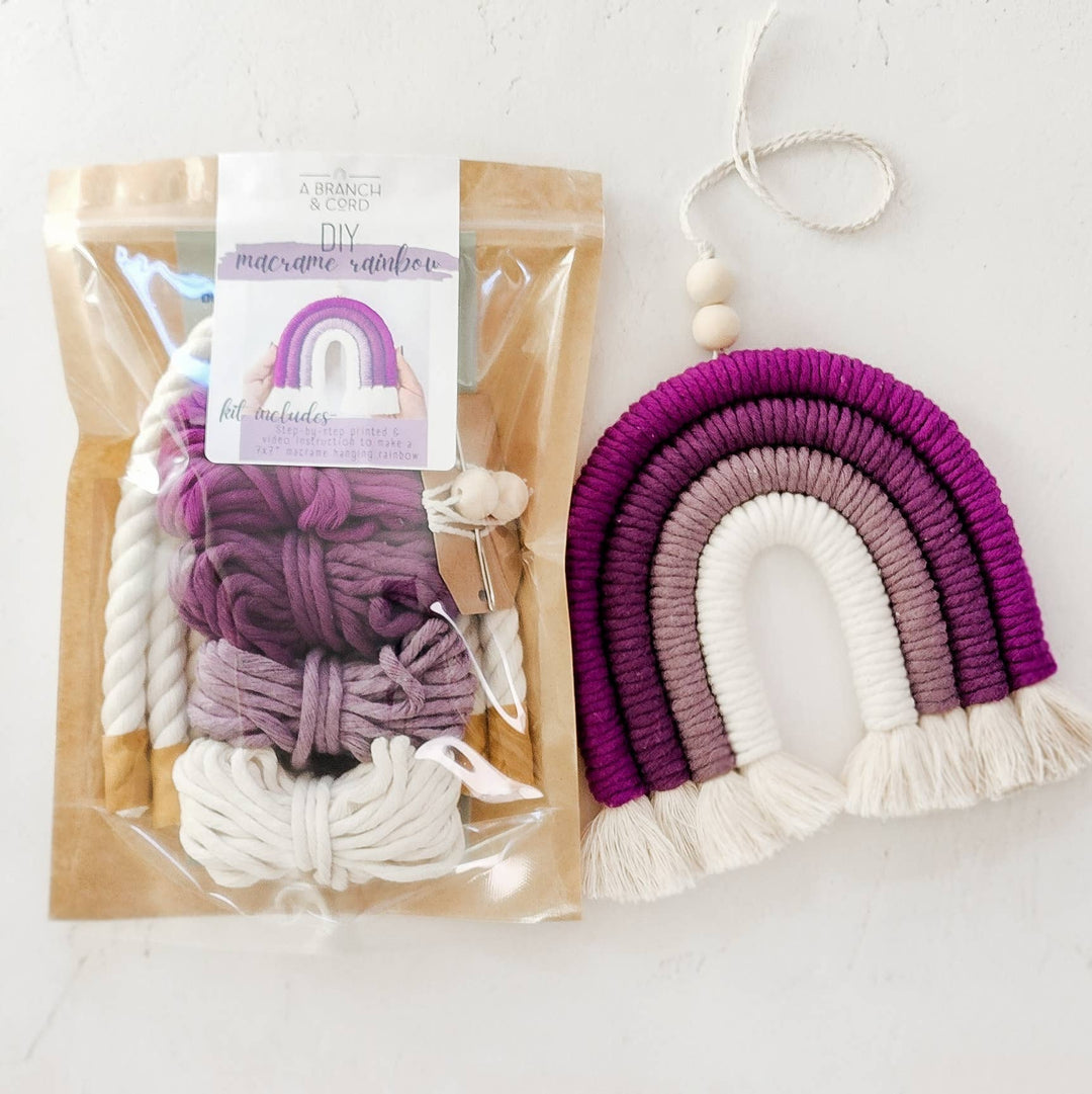 DIY Rainbow Fiber Art Kit