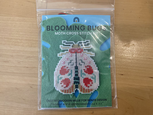 Blooming bugs moth cross stitch