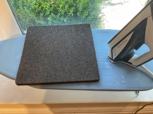 100% wool ironing pad, 1/2 inch thick