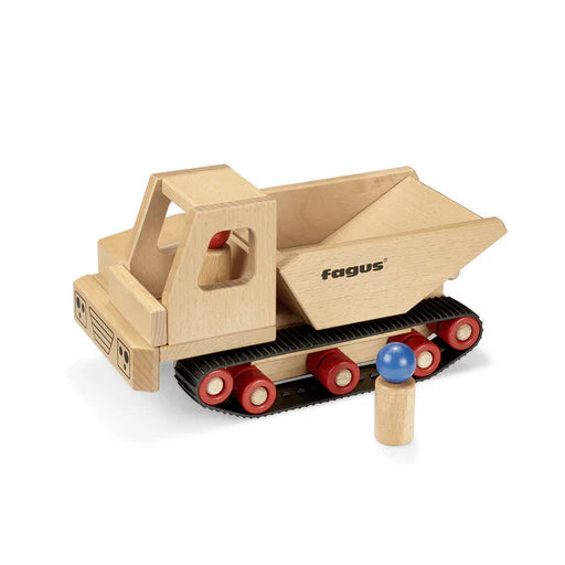Fagus Wooden Dumper Truck on Caterpillar Tracks