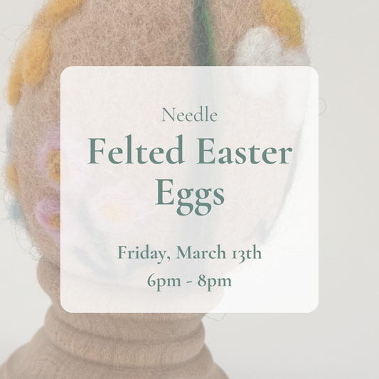 {3/13} Needle Felted Easter Eggs