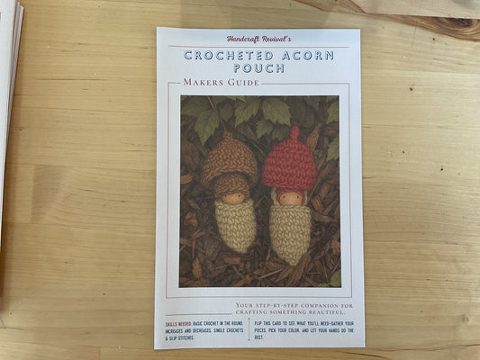 Crocheted Acorn Pouch - pattern only