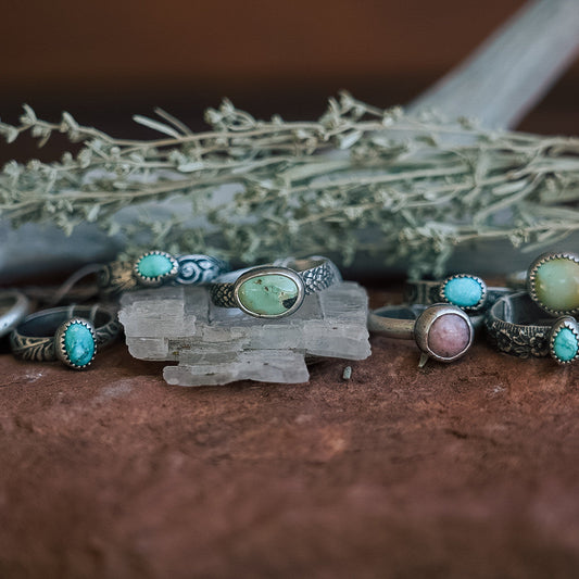 {9/19} Bezel-Set Stone Ring with Megan Oliver