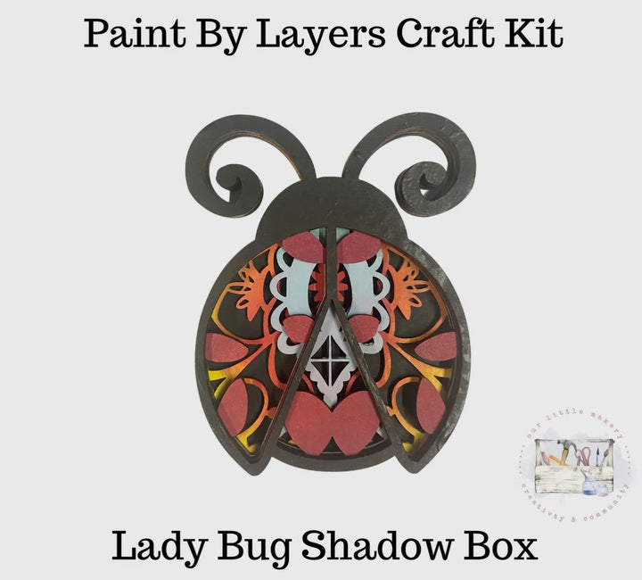 Lady Bug Shadow Box Kit
