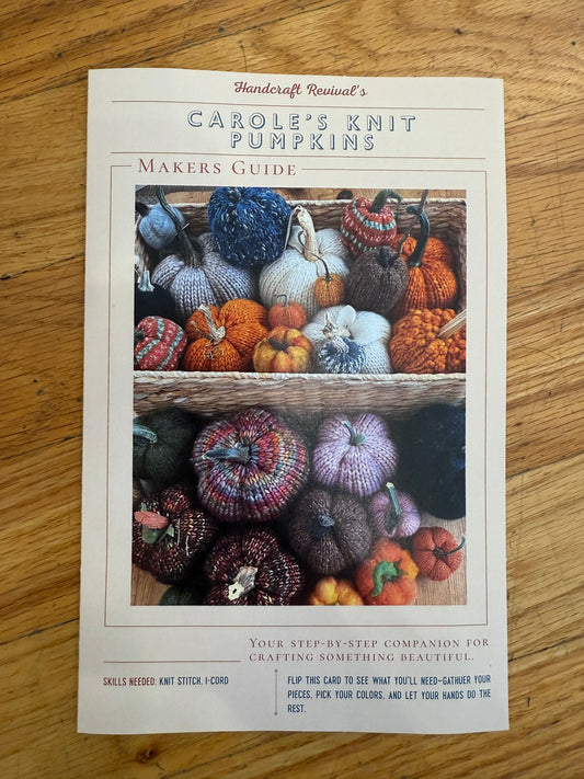 Carole’s Knit Pumpkins Pattern