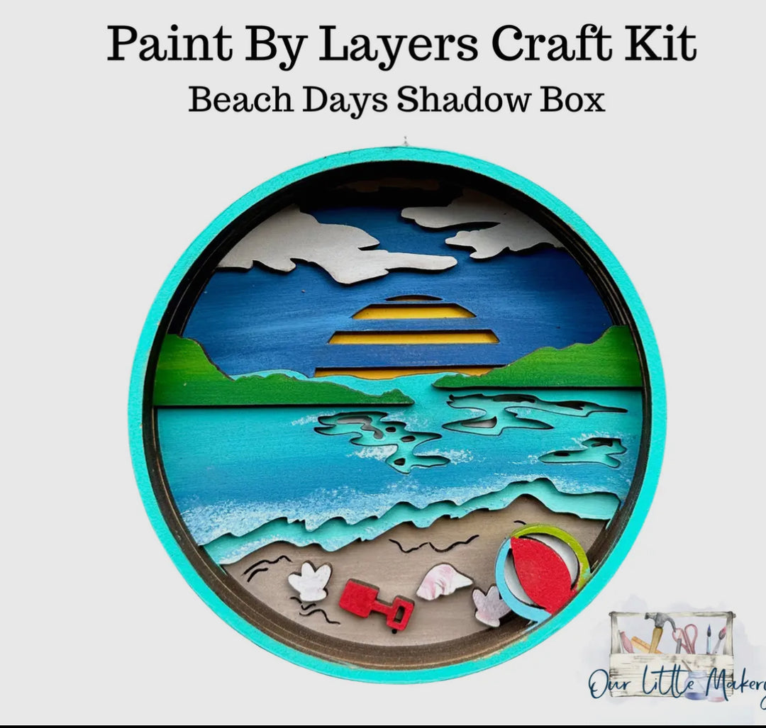 Beach Days Shadow Box Kit