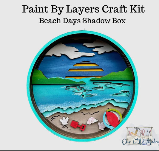 Beach Days Shadow Box Kit