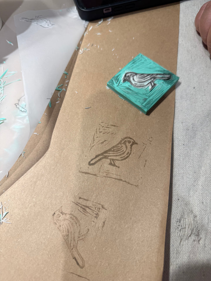 {8/13} Folkcraft Social: Community Stamp Carving