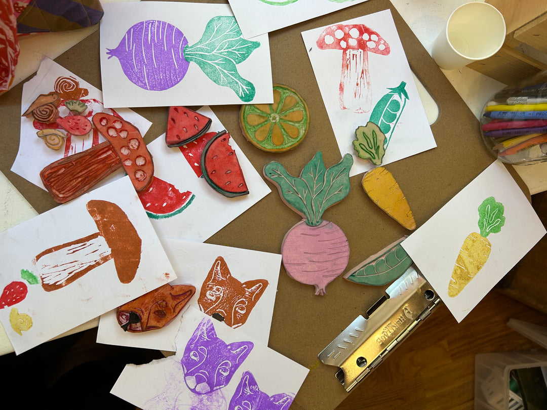 {8/13} Folkcraft Social: Community Stamp Carving
