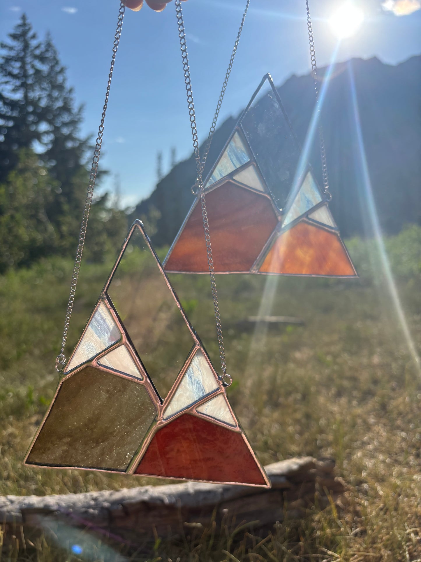 {1/22} Stained Glass Mountain Suncatchers w/ Alta Stained Glass