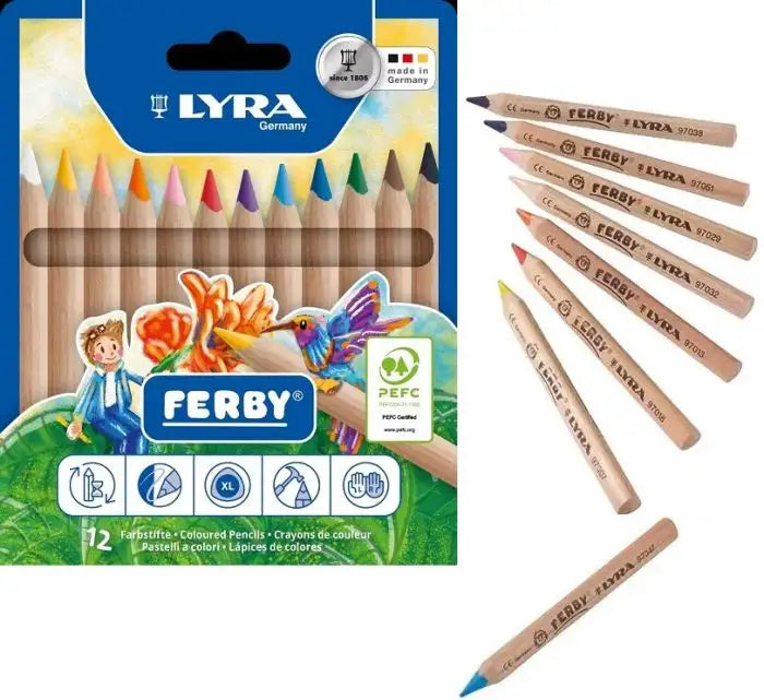 Lyra Ferby Triangular Colored Pencils | Set of 12