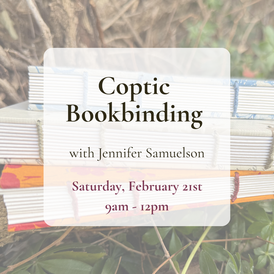 {2/21} Coptic Bookbinding - Taught by Jennifer Samuelson