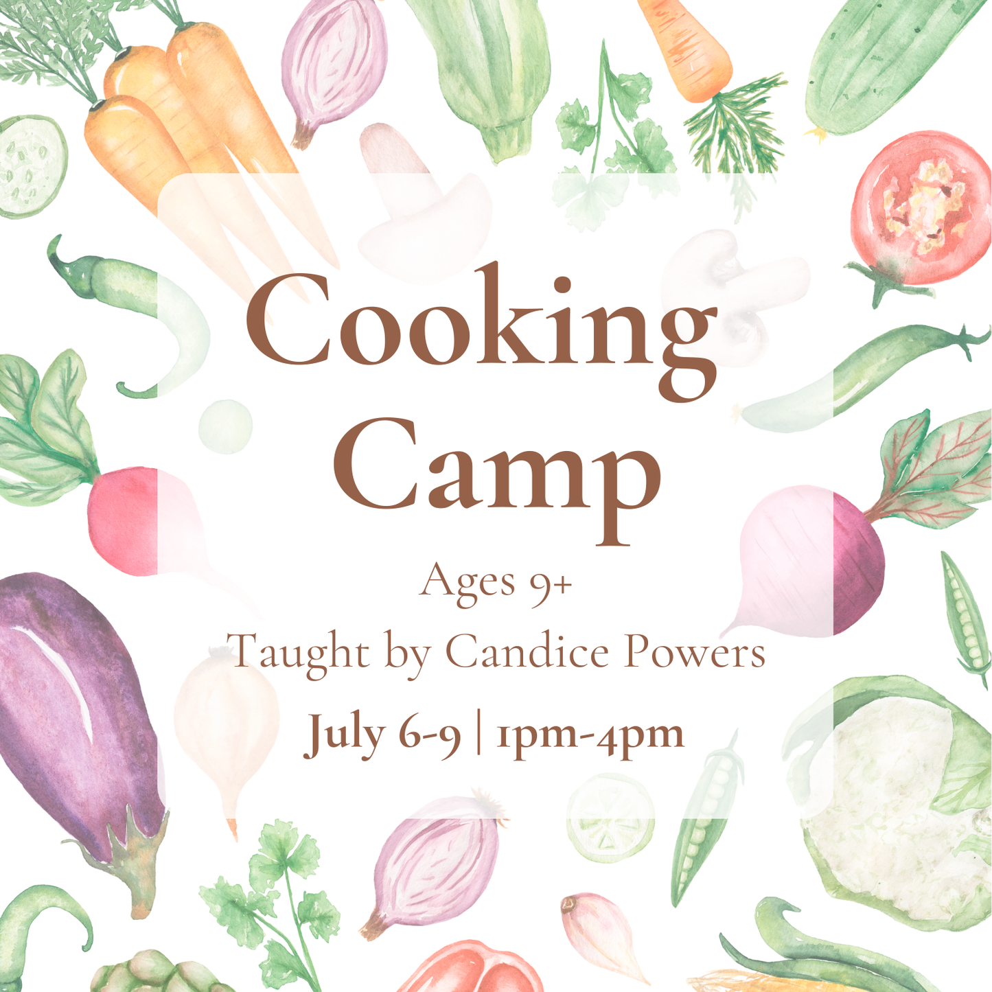 {7/6-9} Cooking Camp