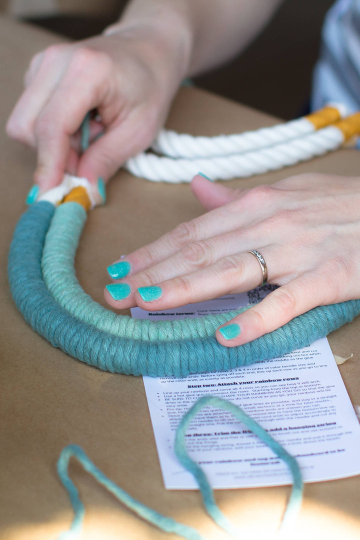DIY Rainbow Fiber Art Kit