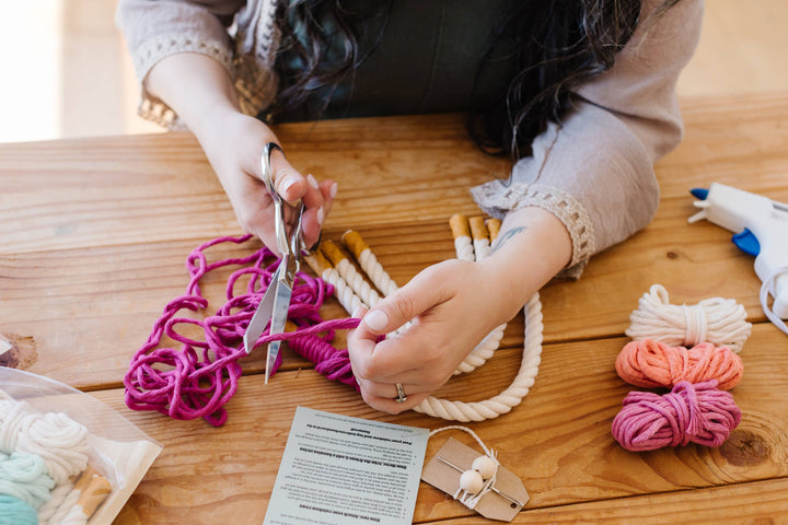 DIY Rainbow Fiber Art Kit