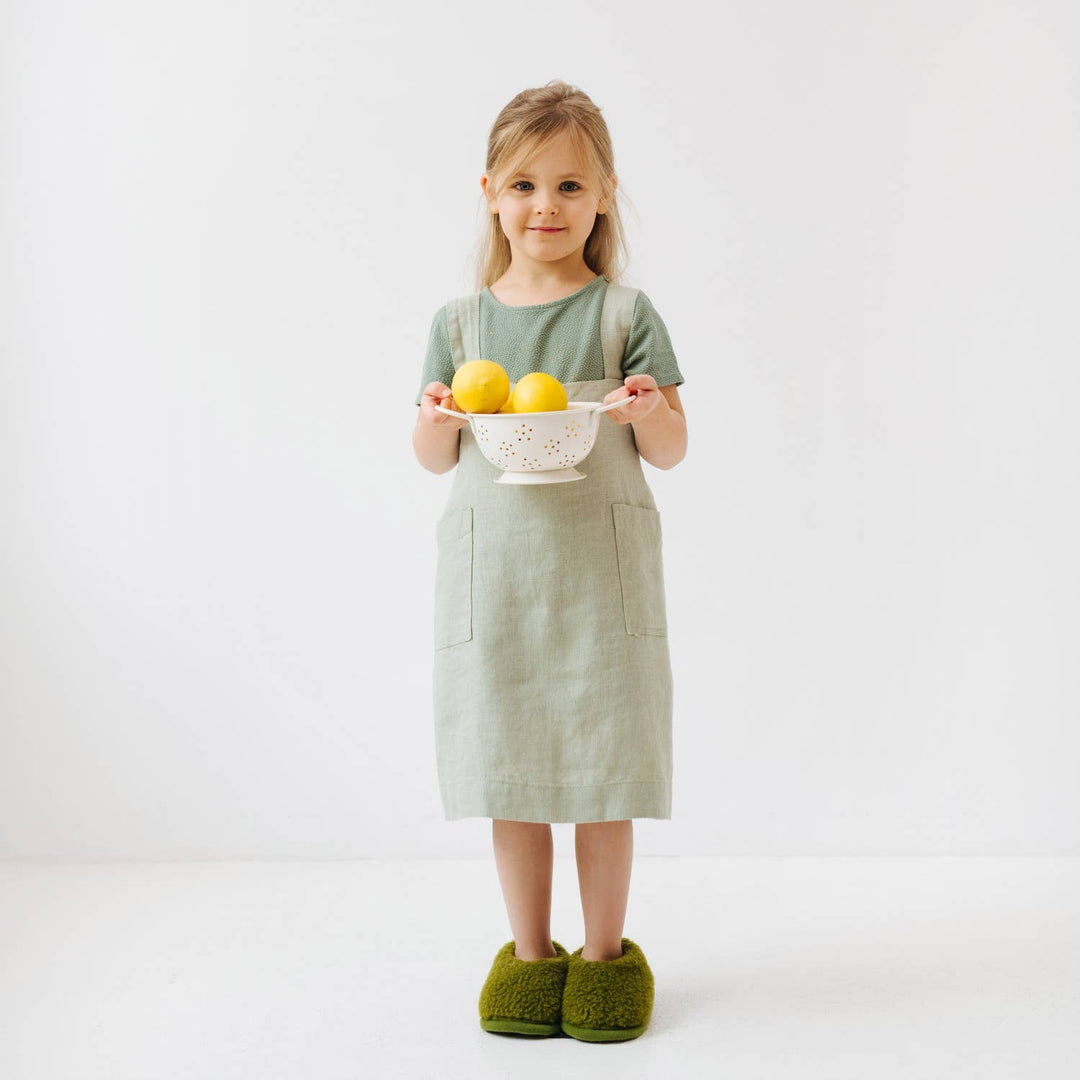 Kids Linen Pinafore Apron in Various Colors