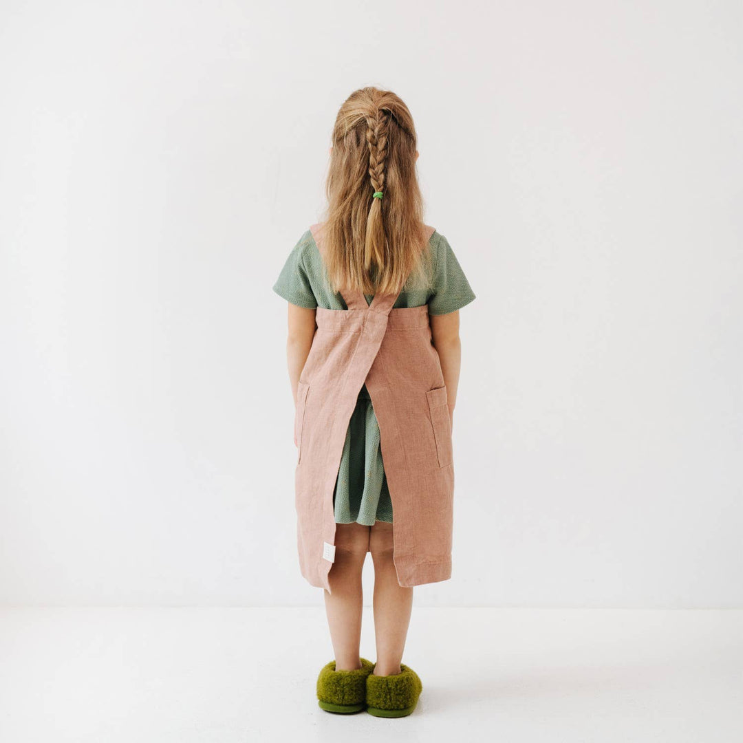 Kids Linen Pinafore Apron in Various Colors