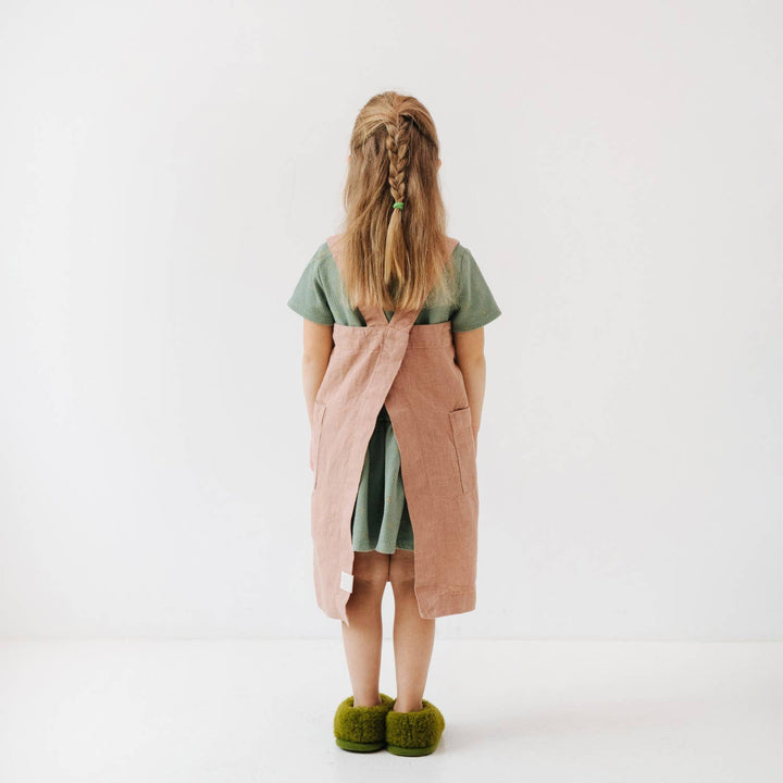 Kids Linen Pinafore Apron in Various Colors