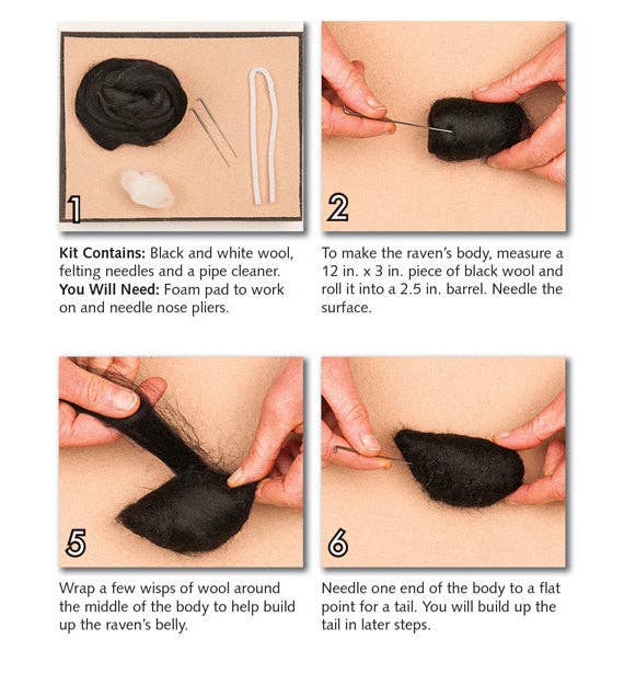 Raven Felting Kit