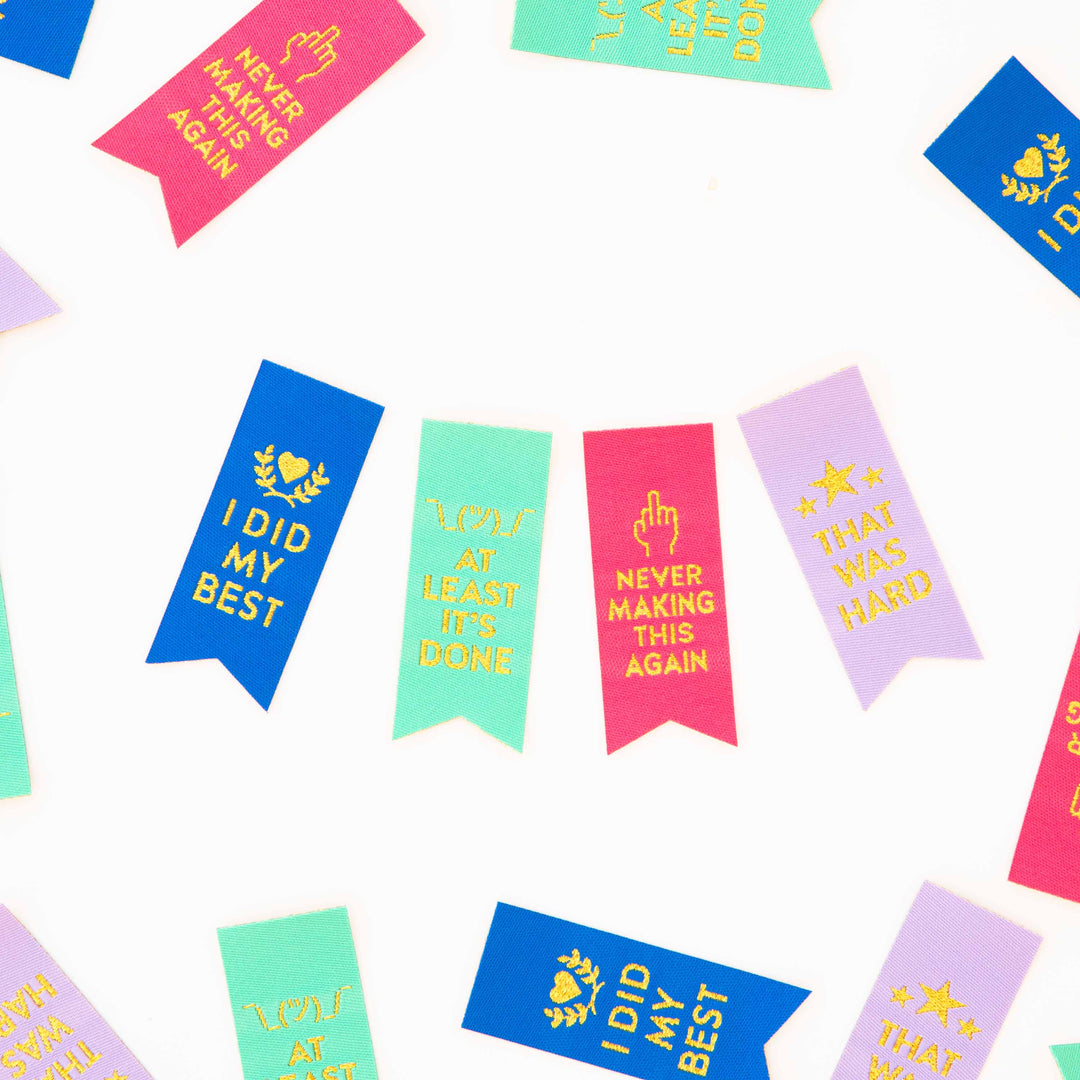 Award Ribbon Multipack Woven Sewing Labels
