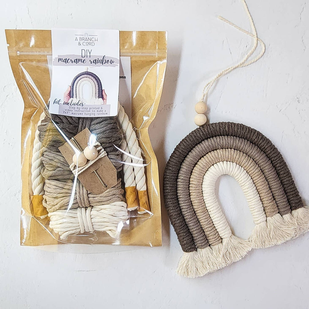 DIY Rainbow Fiber Art Kit