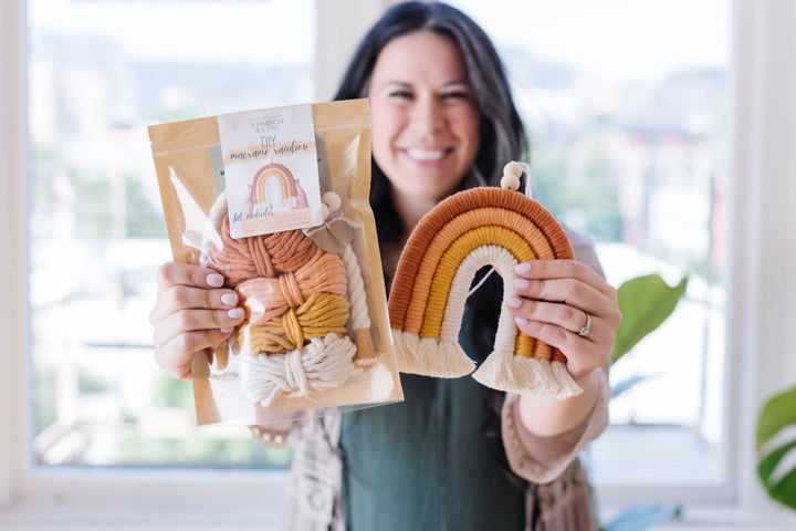 DIY Rainbow Fiber Art Kit