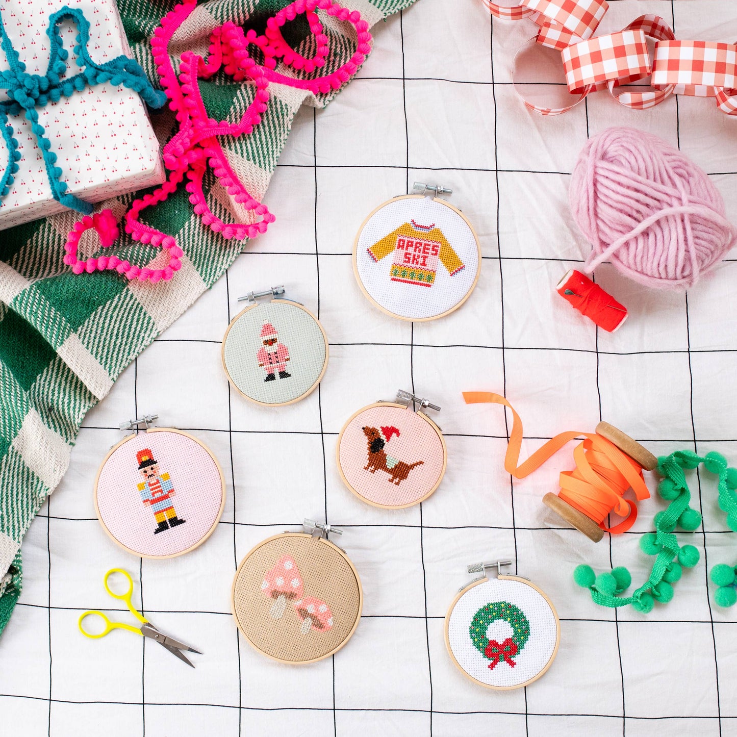 Apres Ski Christmas Jumper Beginner Counted Cross Stitch Kit