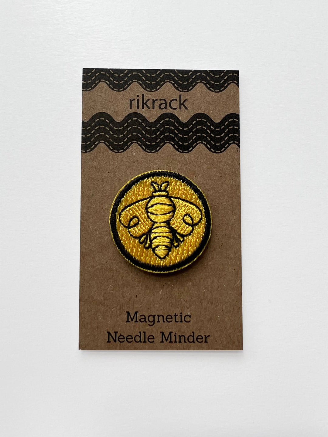 Bee | Embroidered Needle Minder by Rikrack