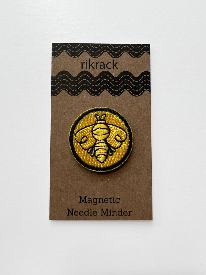Bee | Embroidered Needle Minder by Rikrack