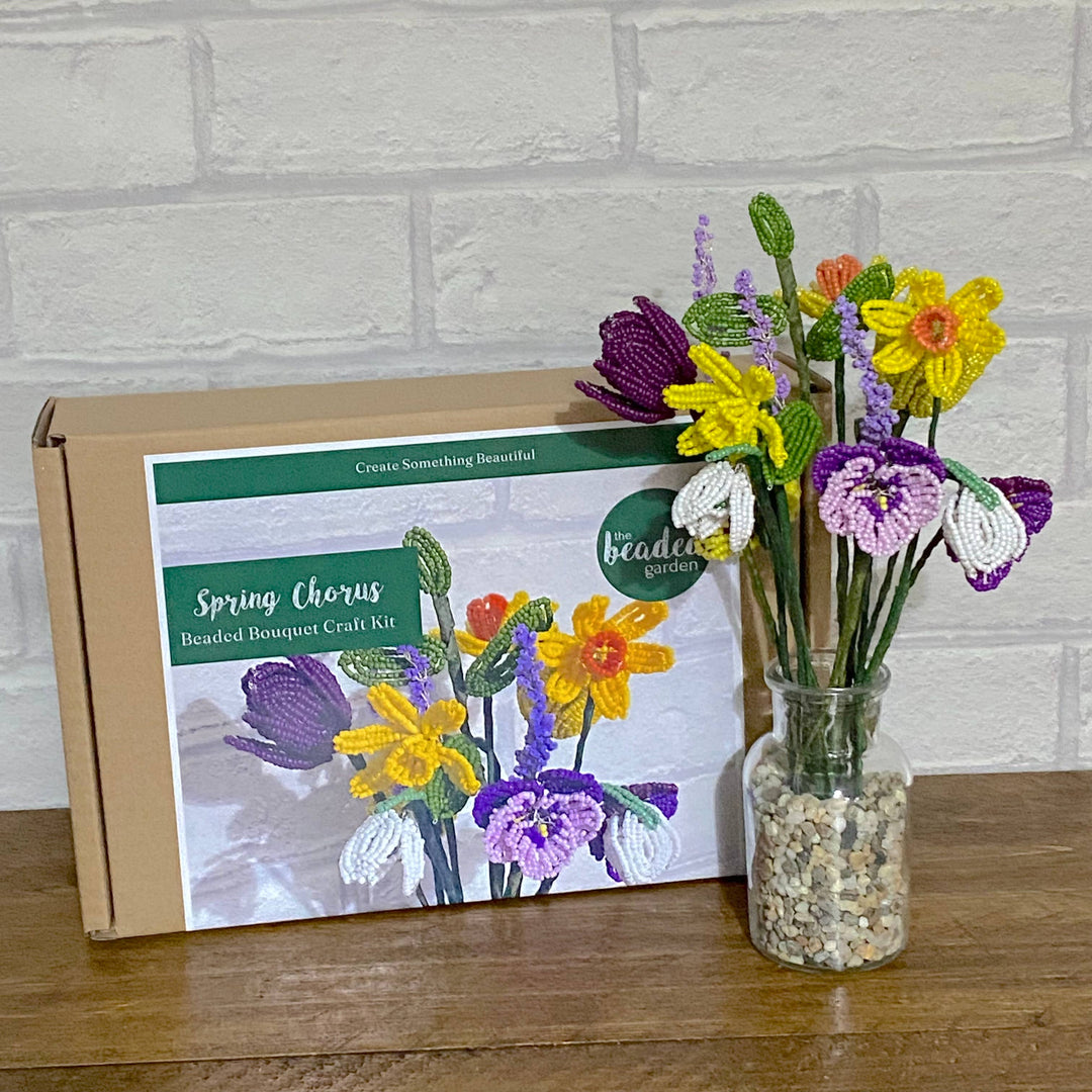Spring Chorus Beaded Flower Vase Craft Kit