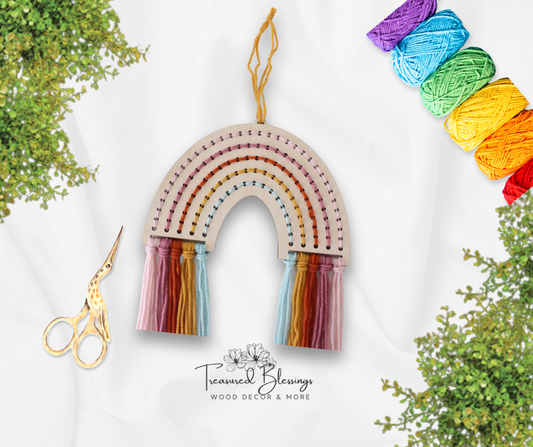 Wood Yarn Kit - Rainbow