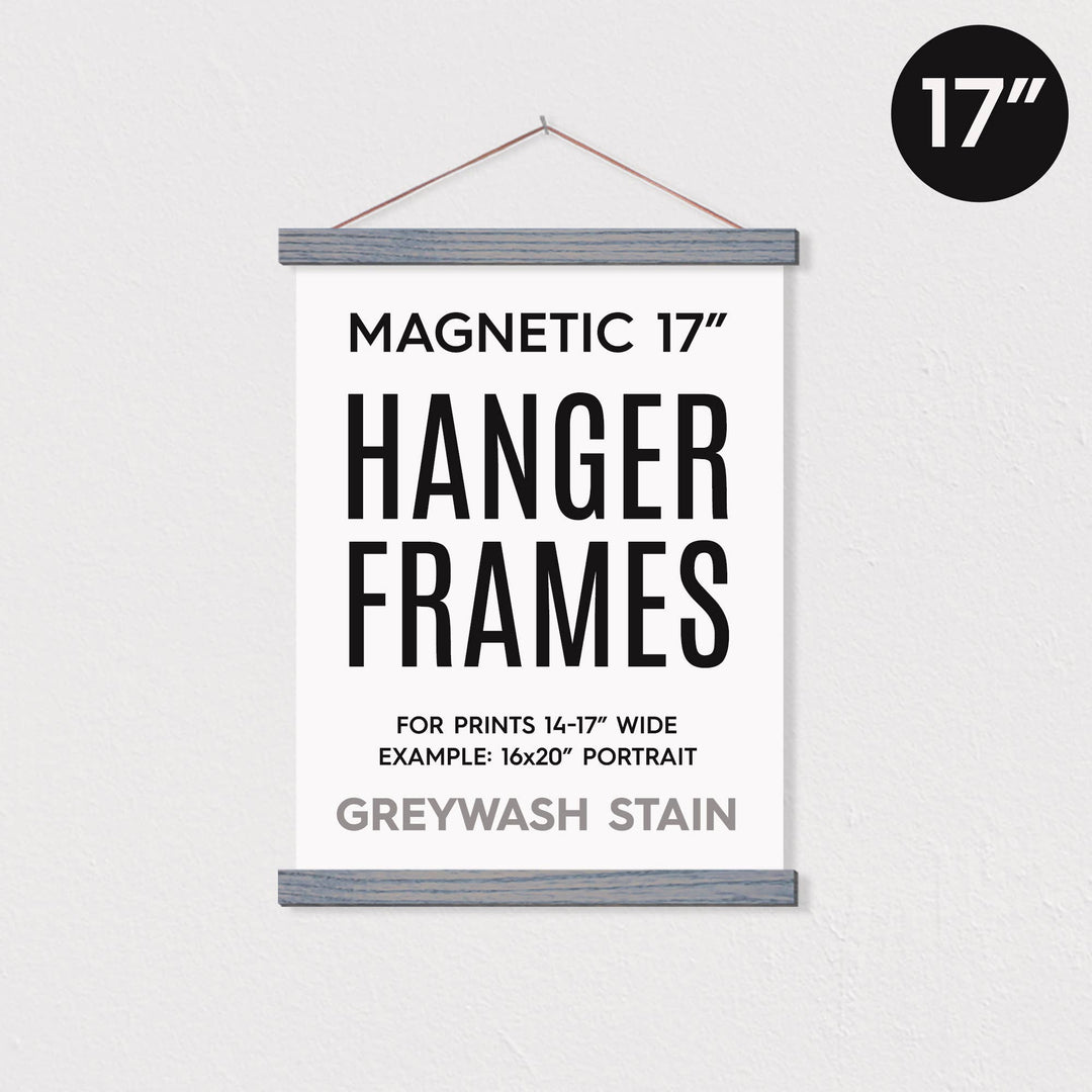 17" Oak Magnetic Hanger Frame