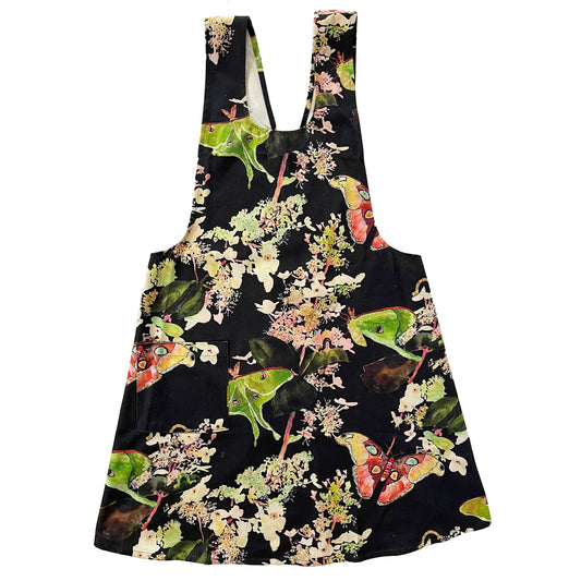 Night Moths pinafore apron