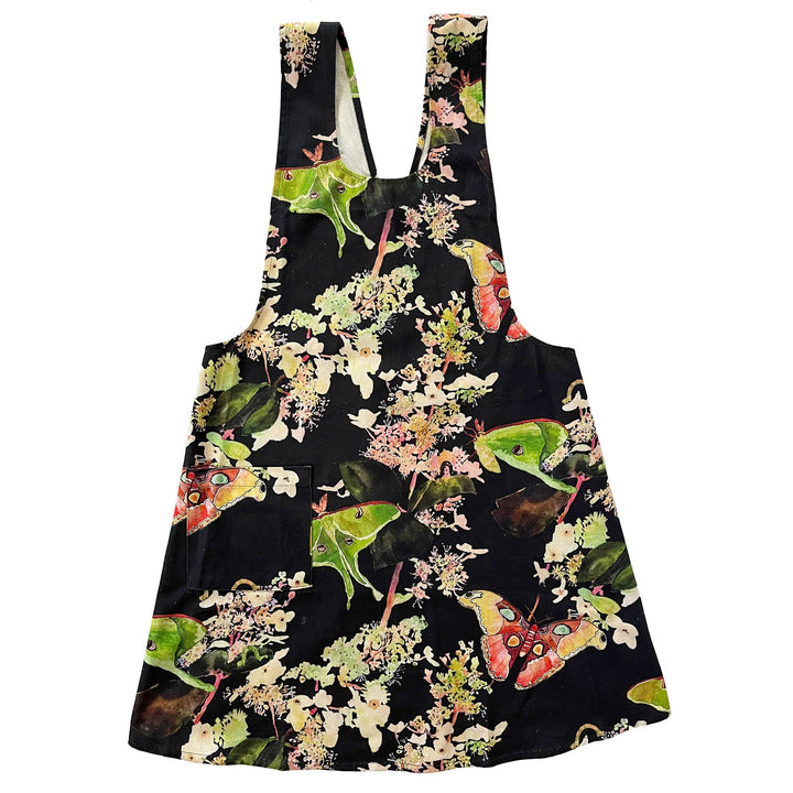 Night Moths pinafore apron