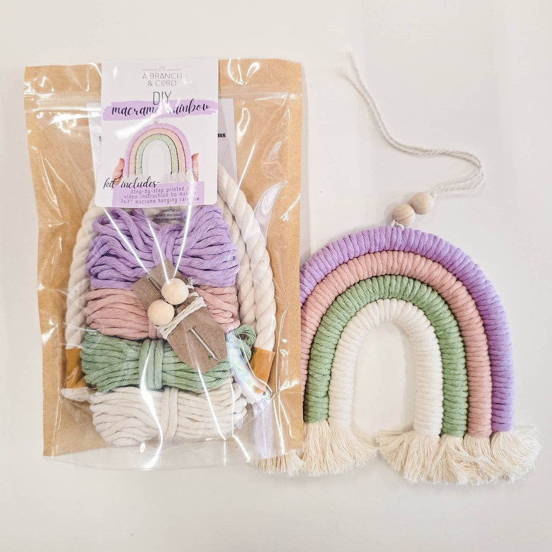 DIY Rainbow Fiber Art Kit