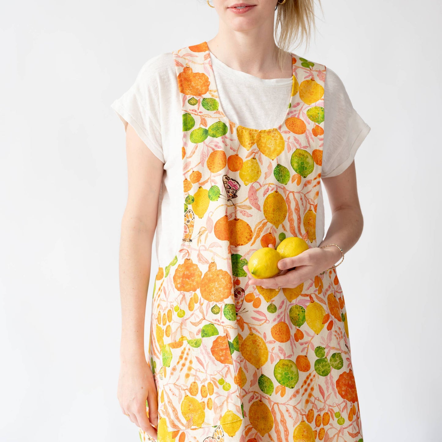 Pinafore Apron-Citrus